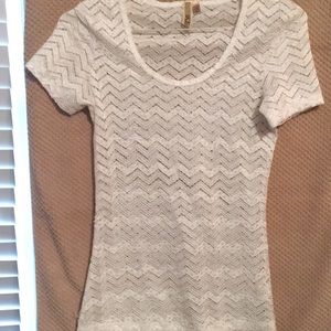 White see through top